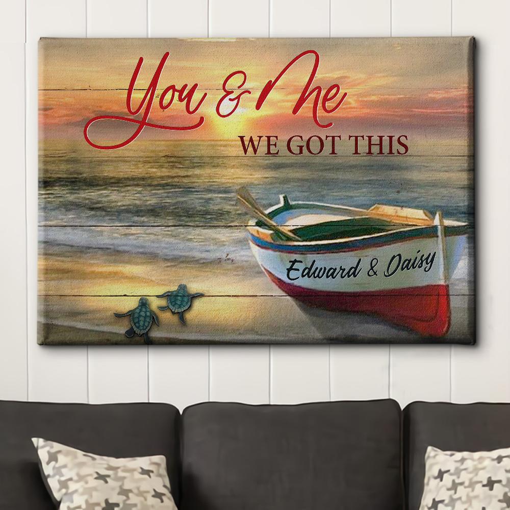 We Got This - Personalized Custom Name Canvas