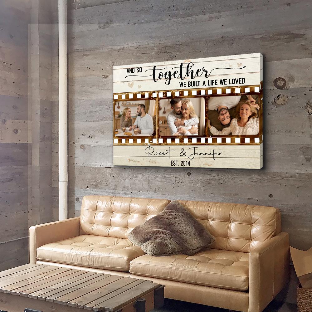 Together We Built - Personalized Custom Photo Canvas