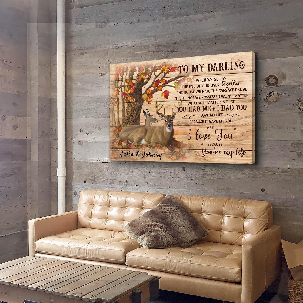 You're My Life - Personalized Custom Name Canvas