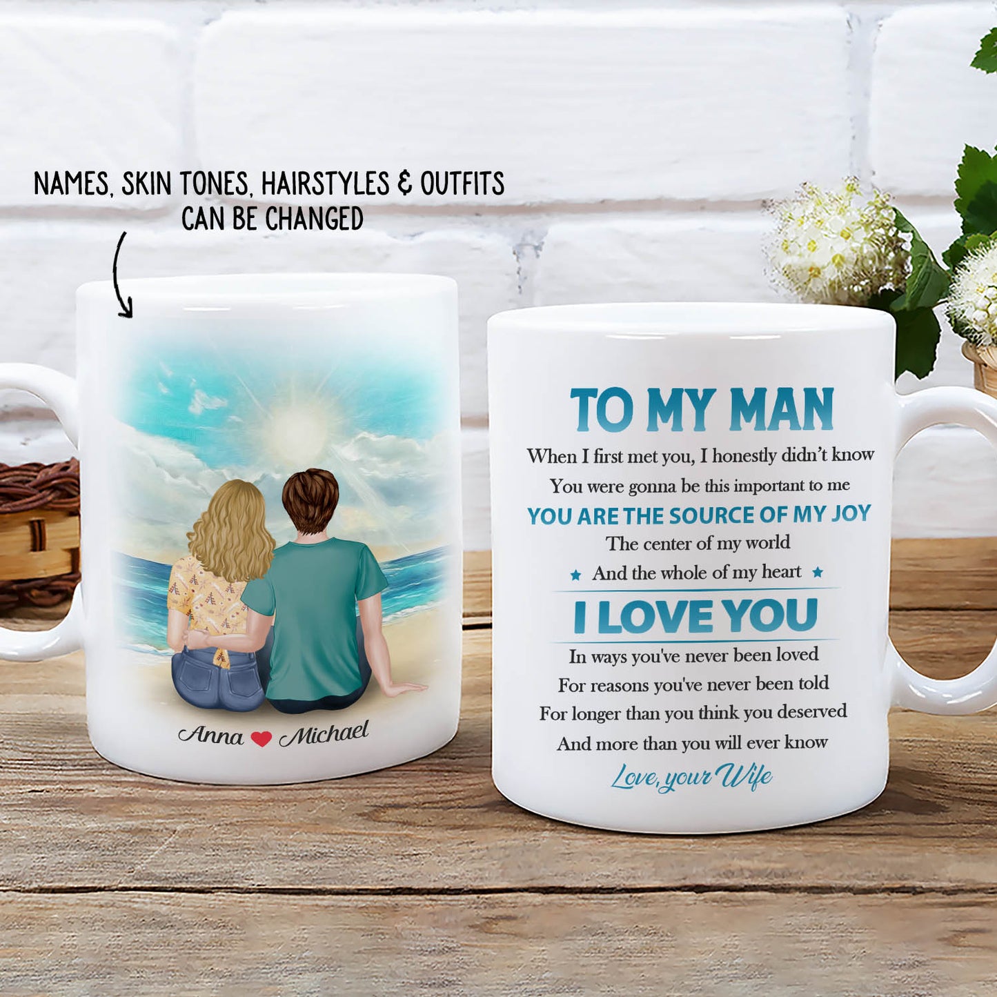 You Are The Whole Of My Heart - Personalized Custom Coffee Mug Gift