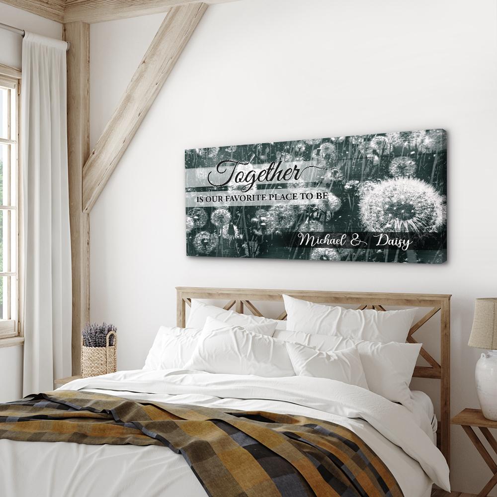 Favorite Place - Personalized Custom Name Canvas