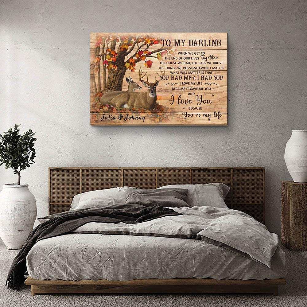 You're My Life - Personalized Custom Name Canvas