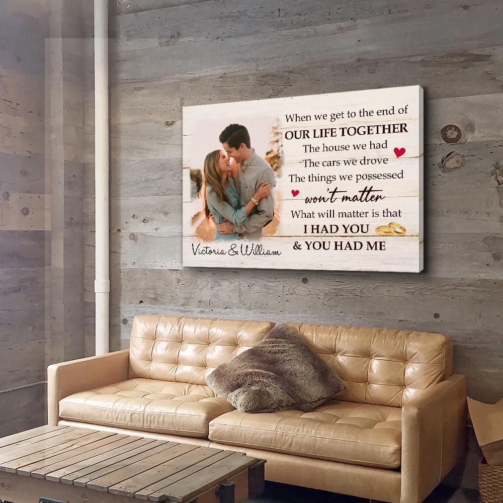 We Had Each Other - Personalized Custom Photo Canvas