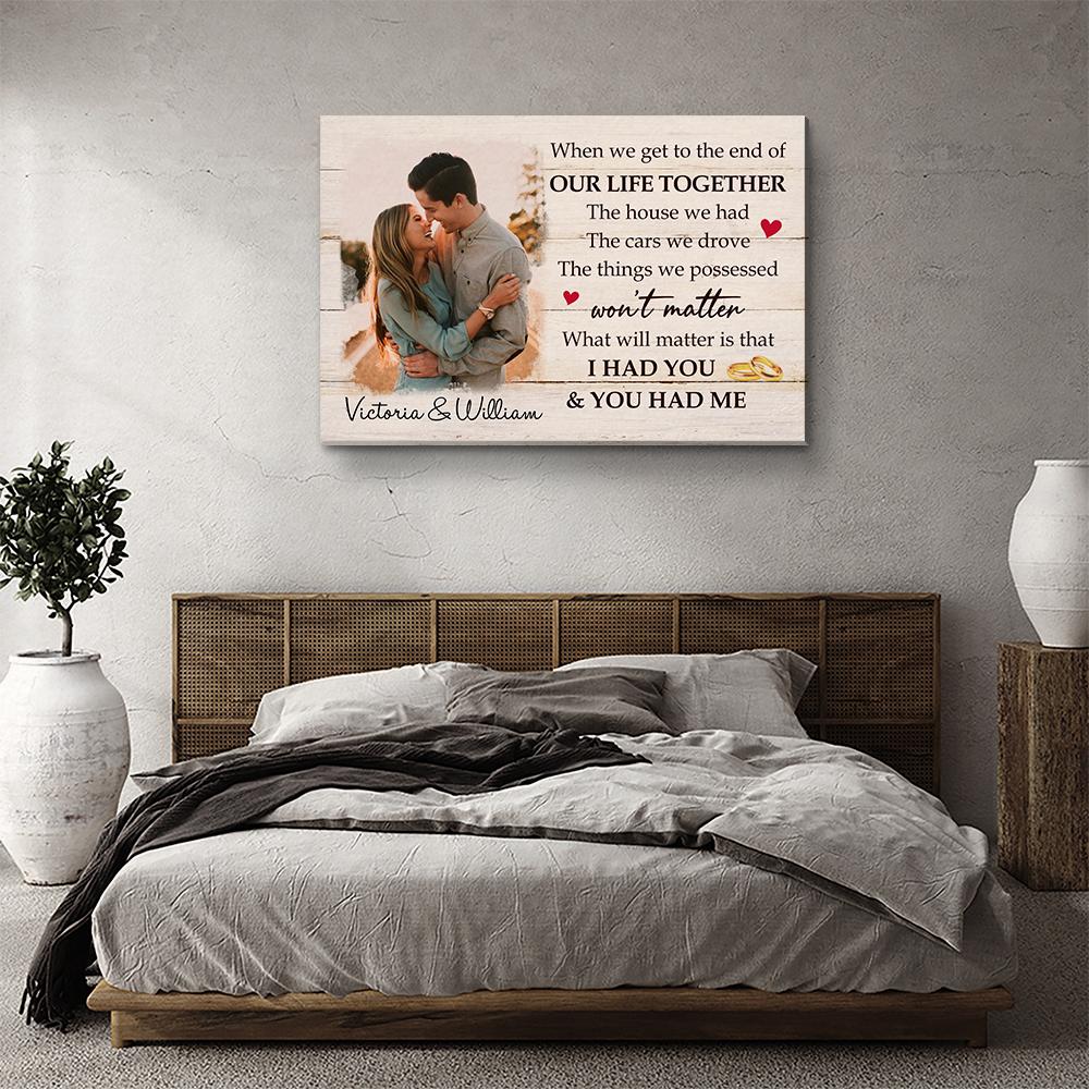 We Had Each Other - Personalized Custom Photo Canvas