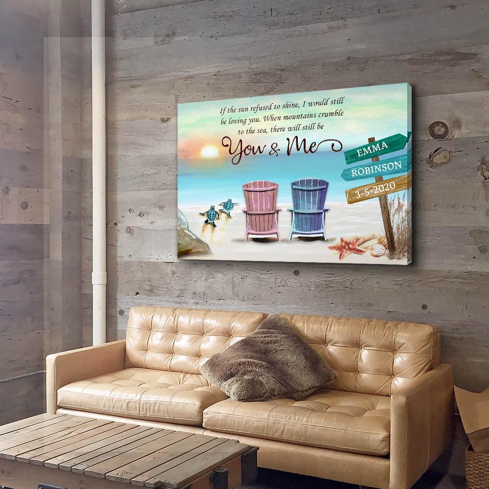 Still Be You And Me - Personalized Custom Name Canvas