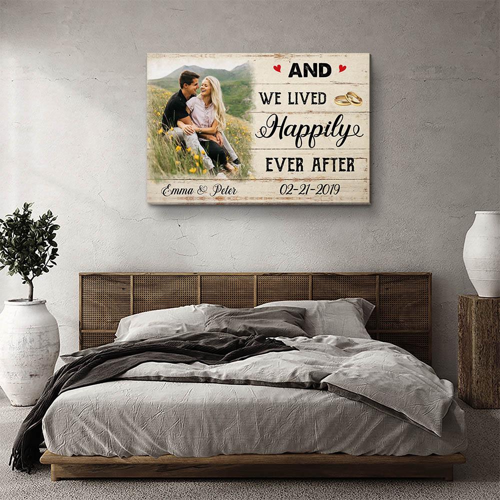 Happily Ever After - Personalized Custom Photo Canvas