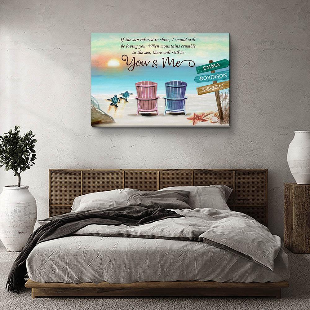 Still Be You And Me - Personalized Custom Name Canvas