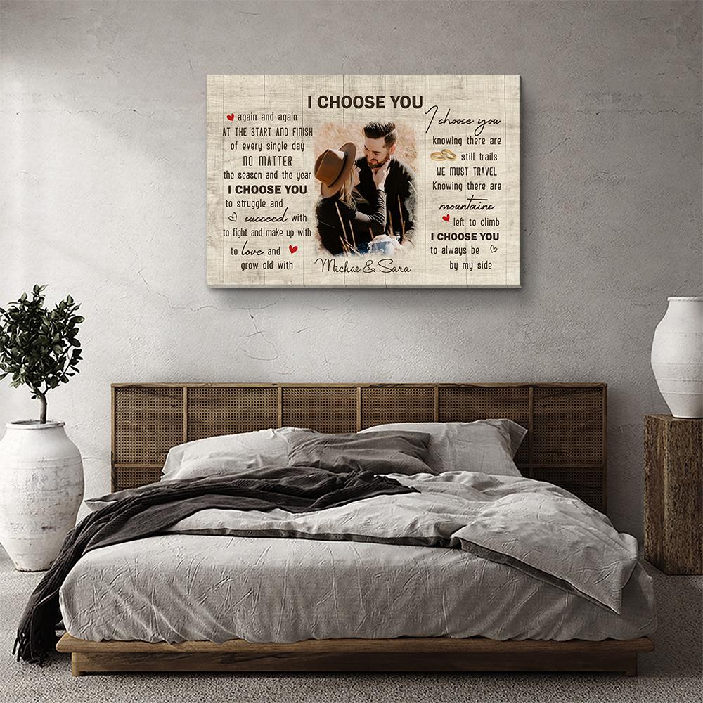 I Choose You 8 - Personalized Custom Photo Canvas