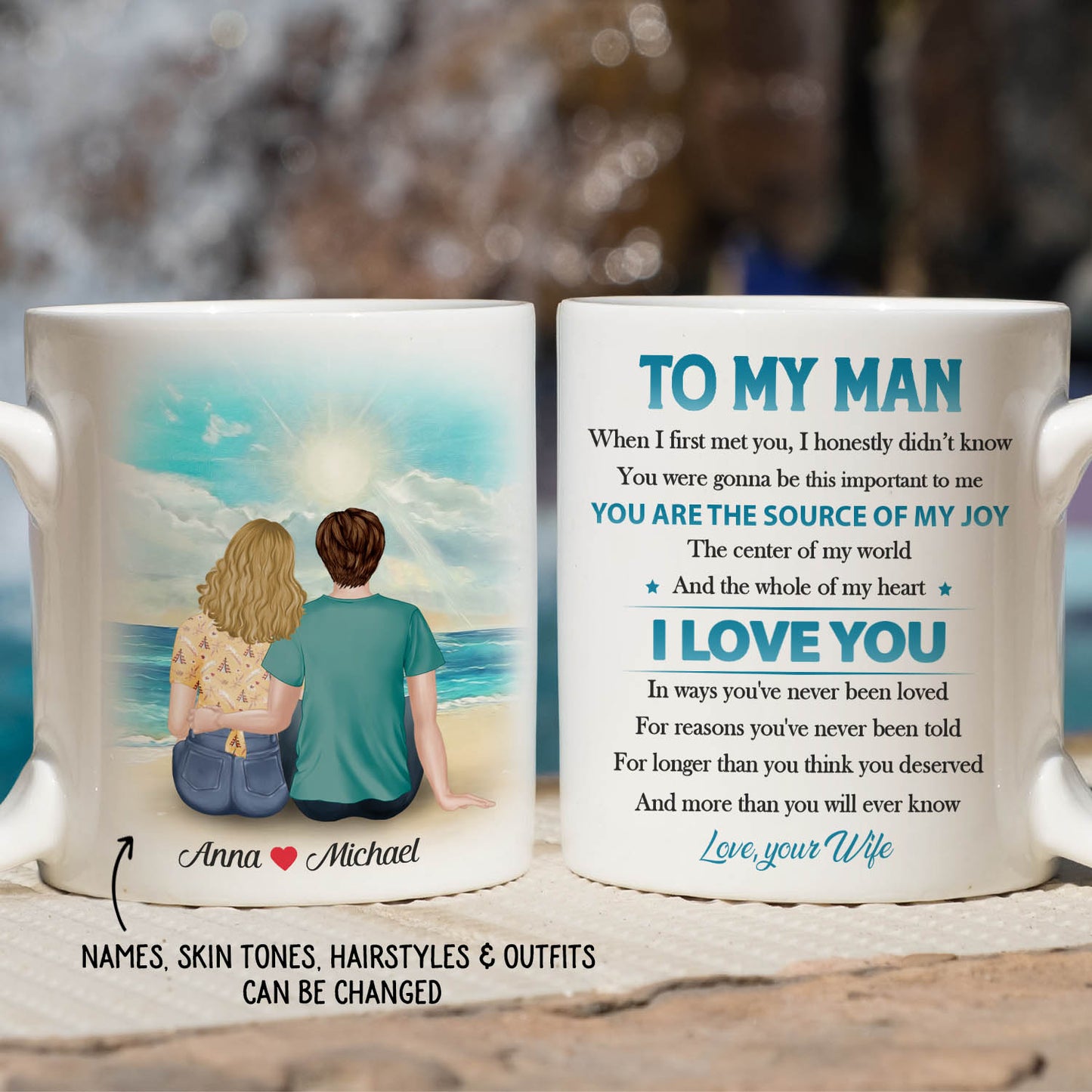 You Are The Whole Of My Heart - Personalized Custom Coffee Mug Gift