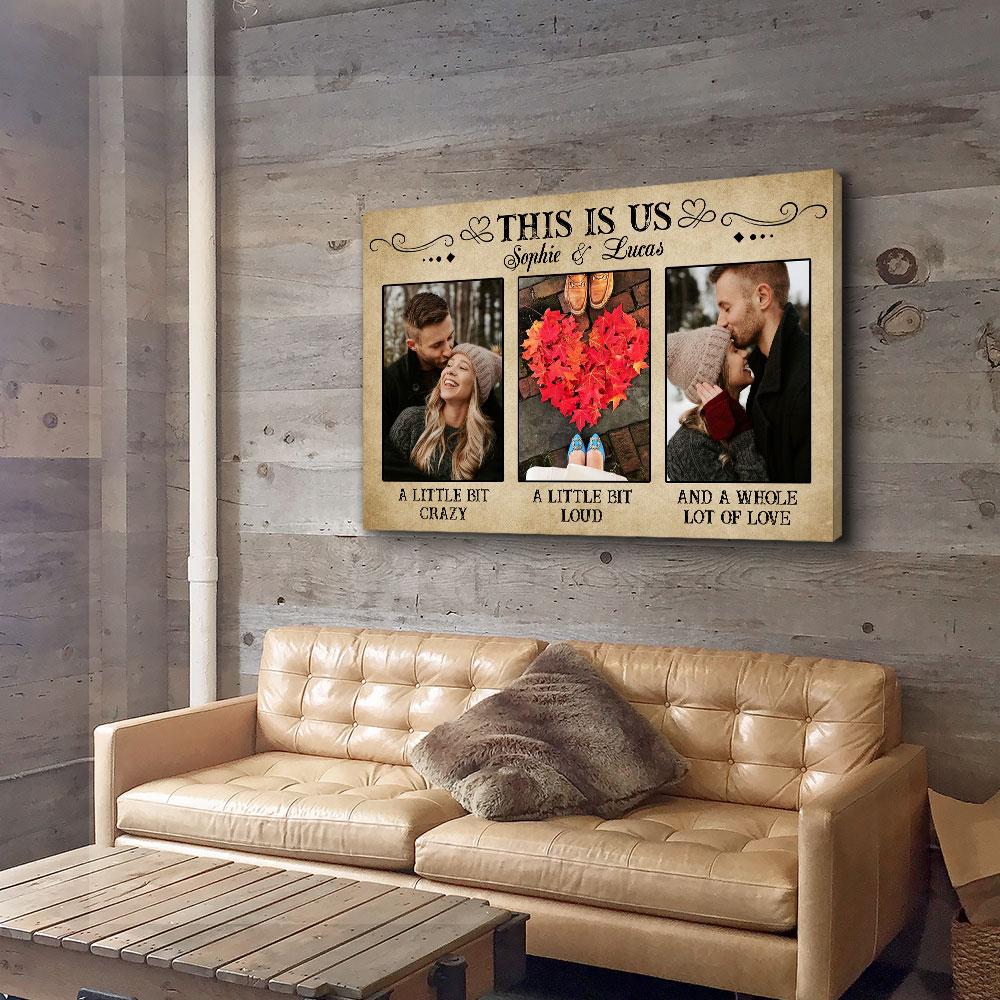 This Is Us - Personalized Custom Photo Canvas