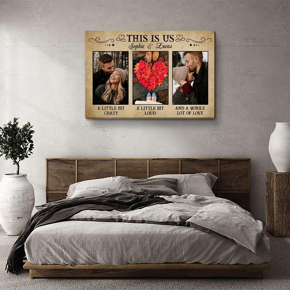 This Is Us - Personalized Custom Photo Canvas
