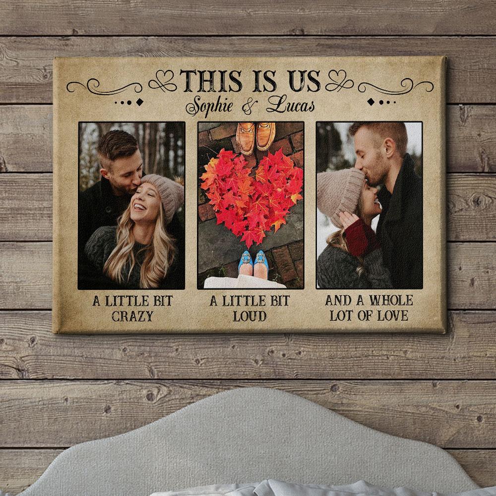 This Is Us - Personalized Custom Photo Canvas