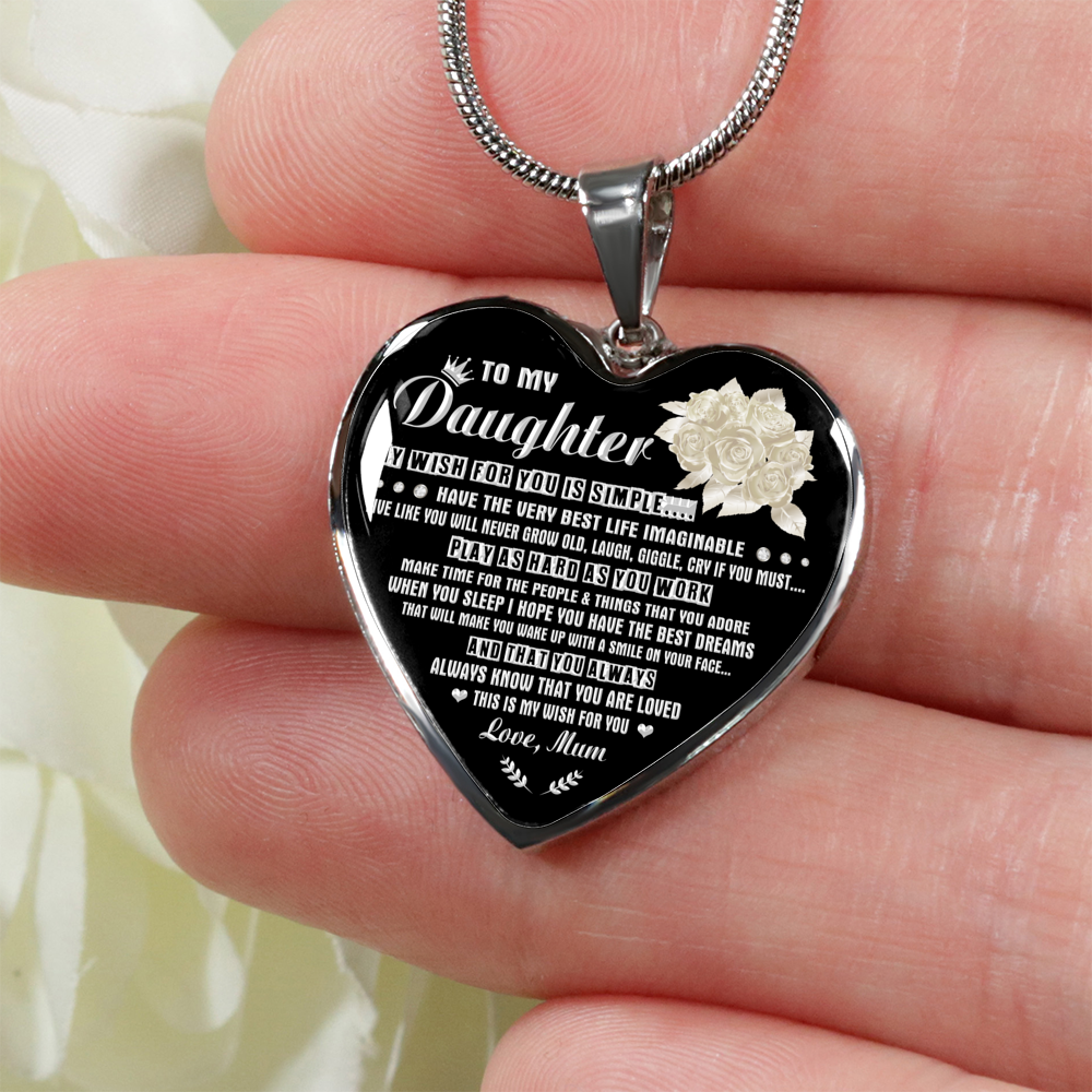 DAUGHTER MUM - MY WISH (SILVER)