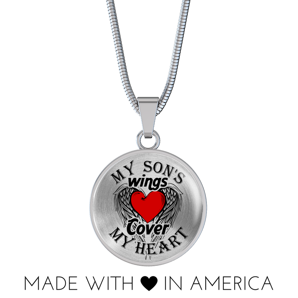 MY SON'S WINGS - REAL 18K GOLD FINISH & SILVER