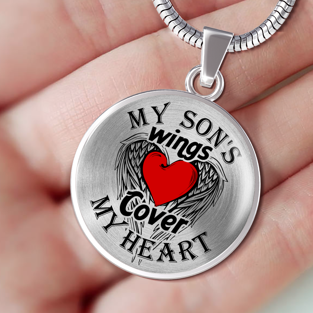 MY SON'S WINGS - REAL 18K GOLD FINISH & SILVER