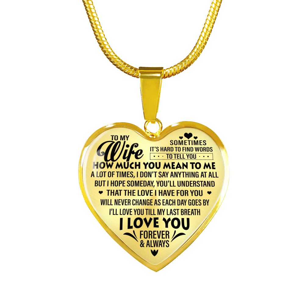 TO MY WIFE - I LOVE YOU