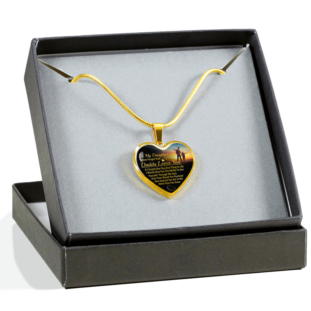 DAUGHTER DAD - NEVER FORGET (GOLD)