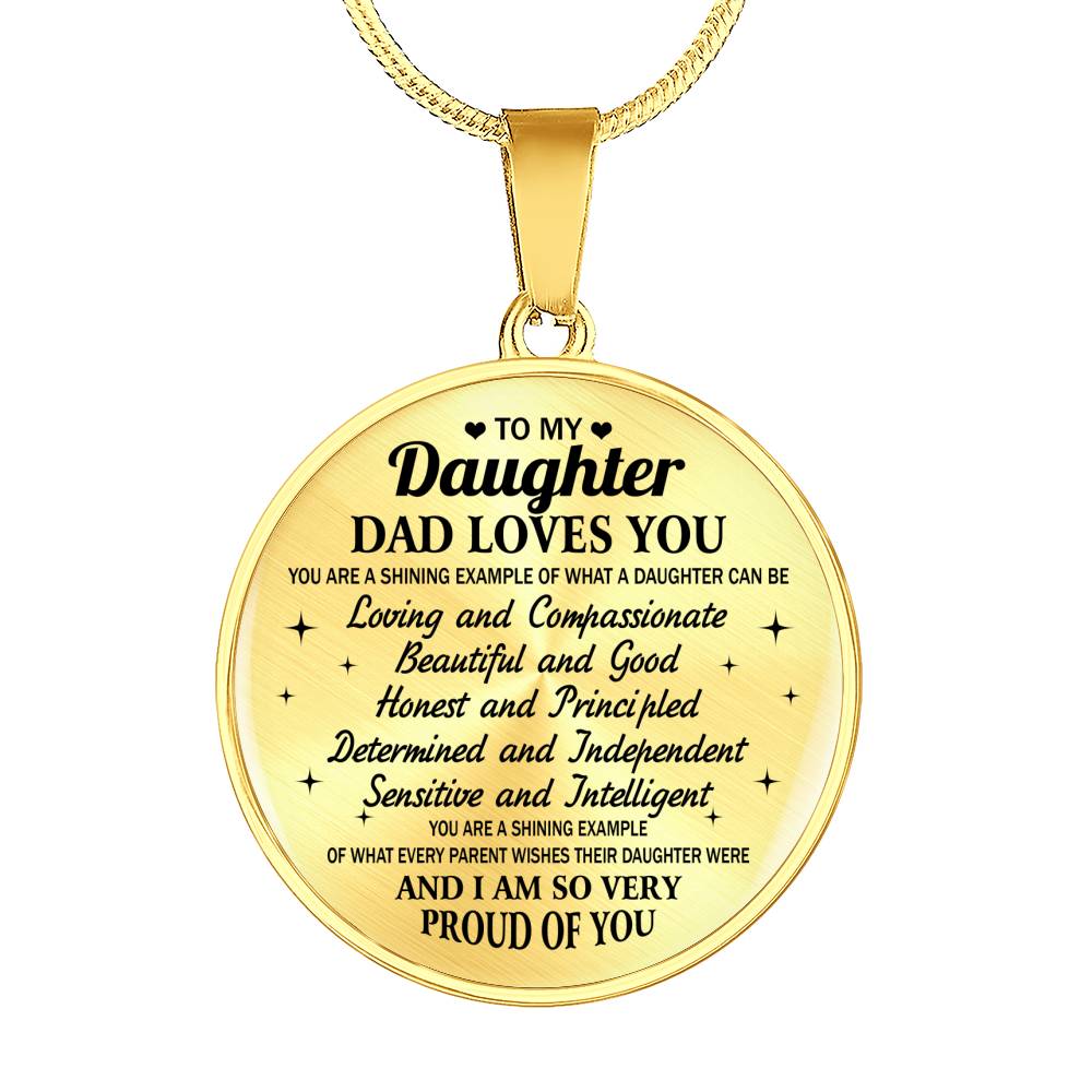 TO MY DAUGHTER - PROUD OF YOU- GIFT FROM DAD
