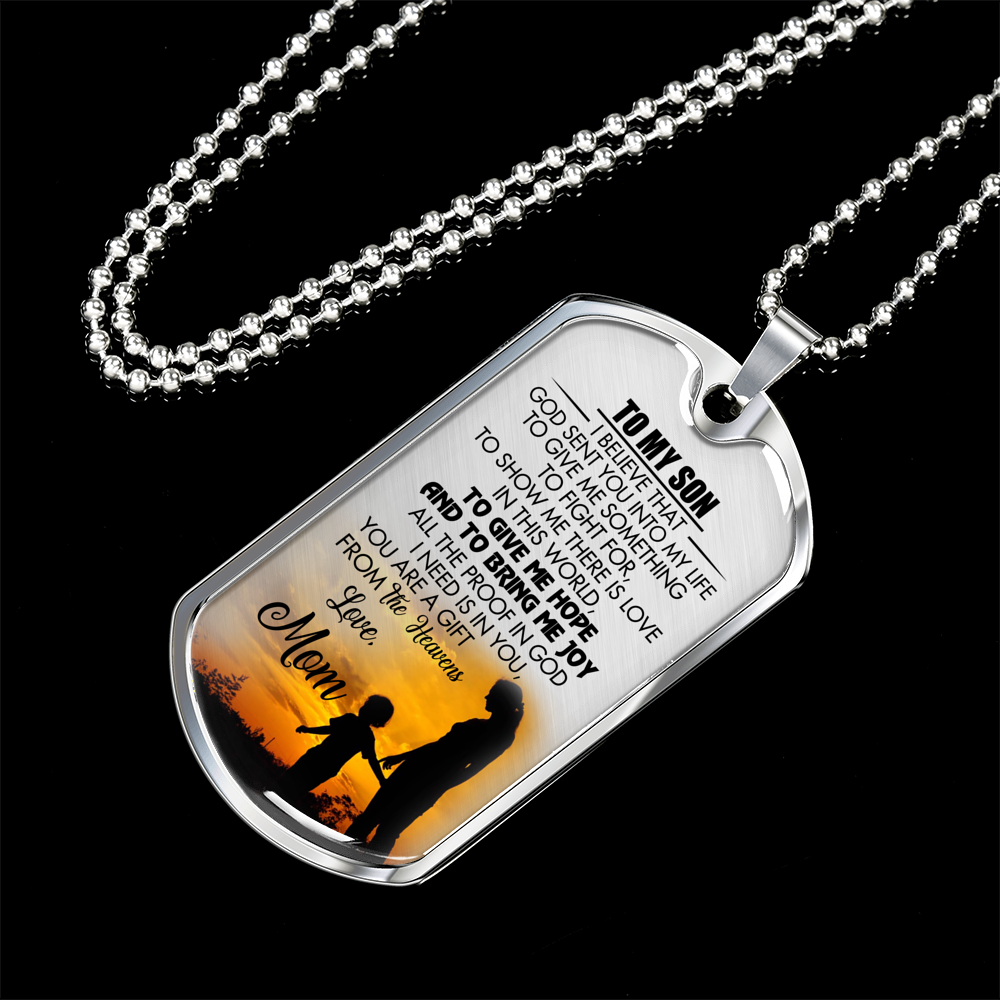 SON MOM - GIFT FROM HEAVEN (SILVER)
