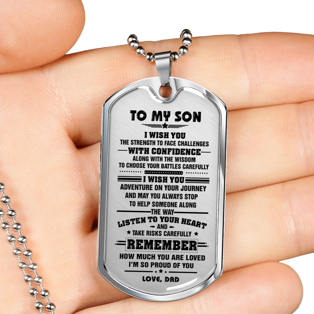 SON DAD - I WISH YOU DOG TAG