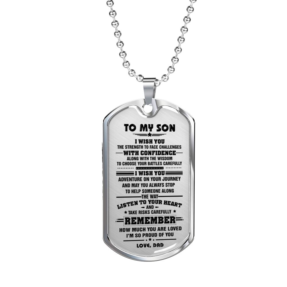 SON DAD - I WISH YOU DOG TAG