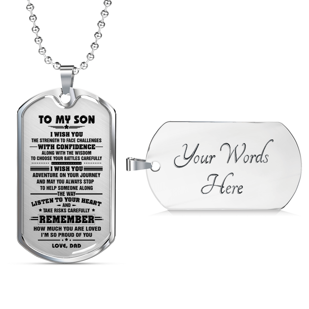 SON DAD - I WISH YOU DOG TAG