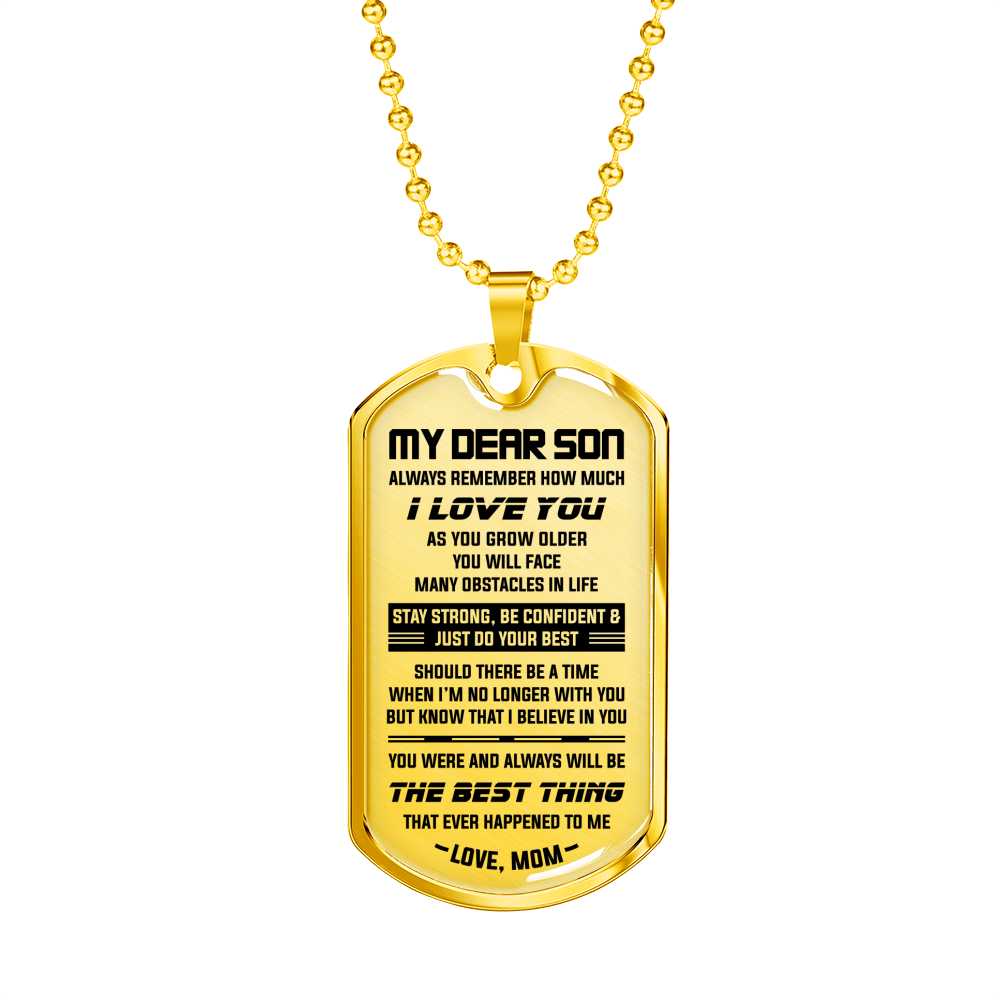 SON MOM - THE BEST THING DOG TAG