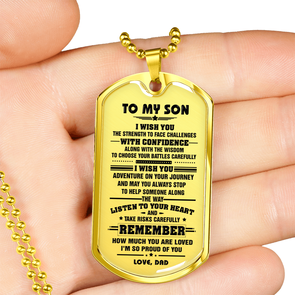 SON DAD - I WISH YOU DOG TAG