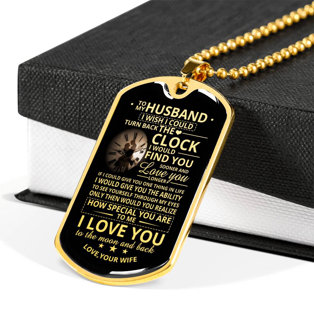 HUSBAND WIFE - I'D FIND YOU SOONER - PREMIUM DOG TAG