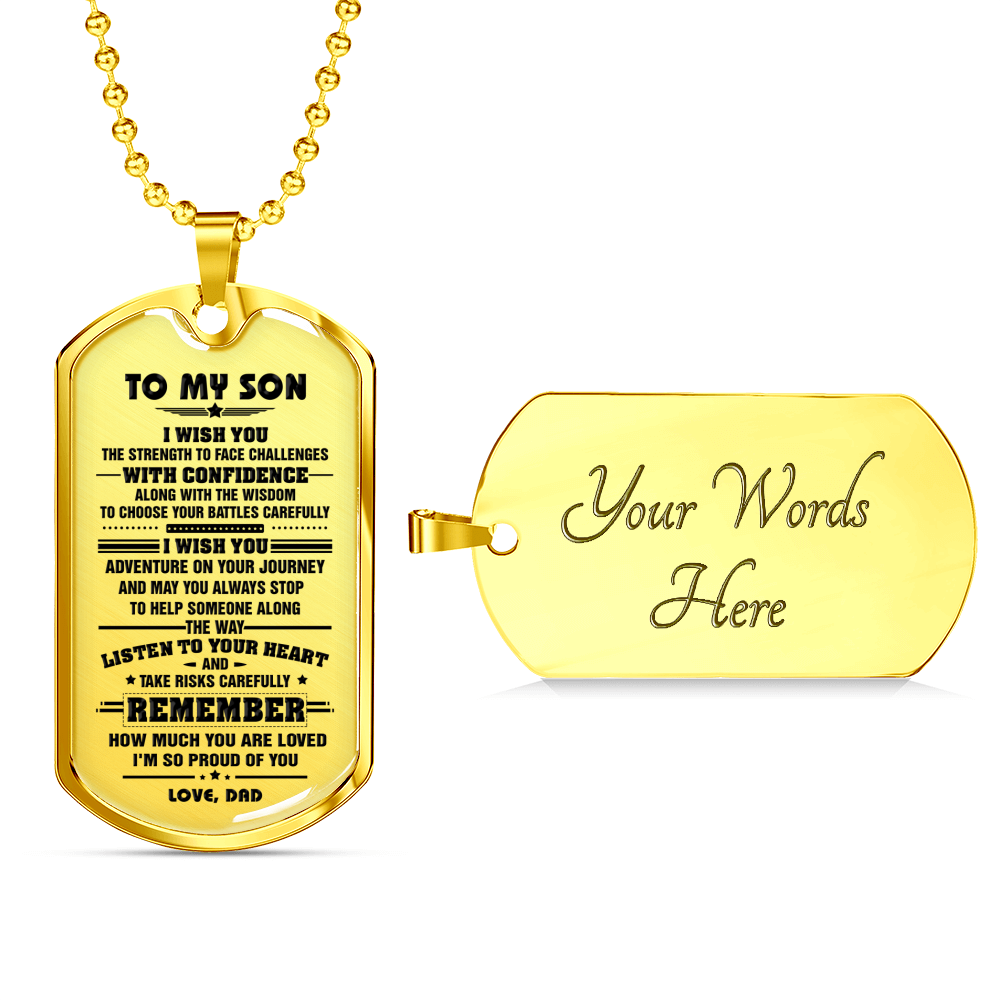 SON DAD - I WISH YOU DOG TAG