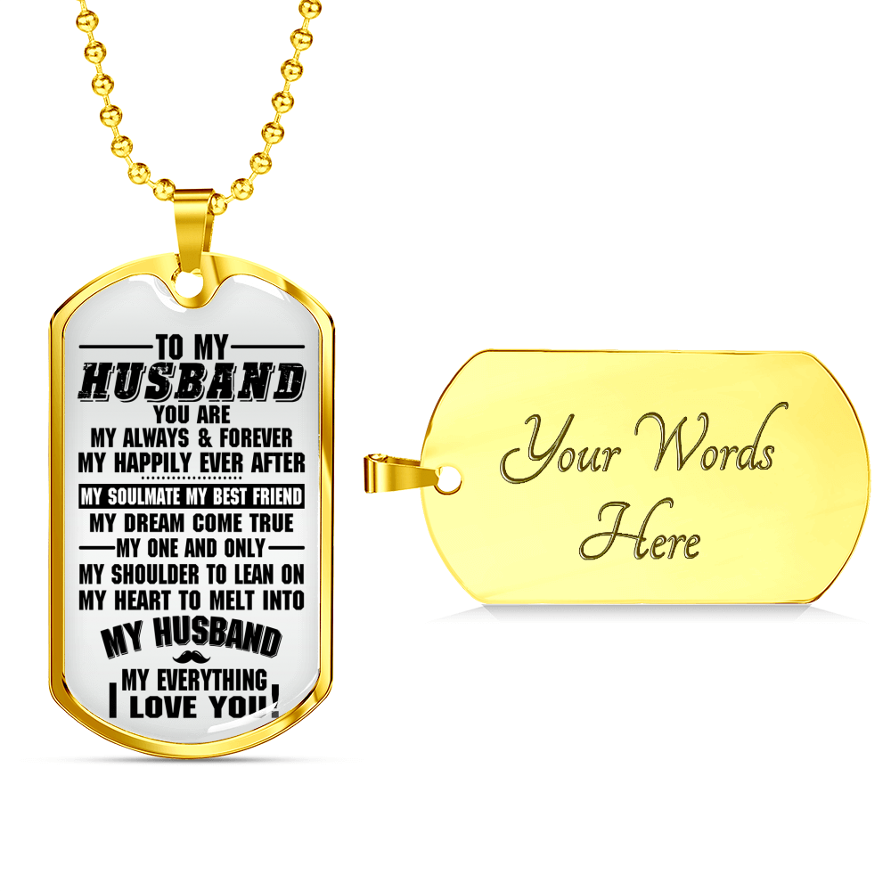 TO MY HUSBAND - DOG TAG