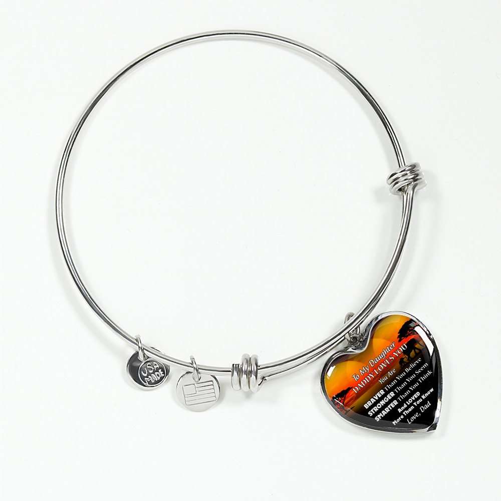 DAUGHTER FATHER - NECKLACE & BANGLE - SILVER VERSION