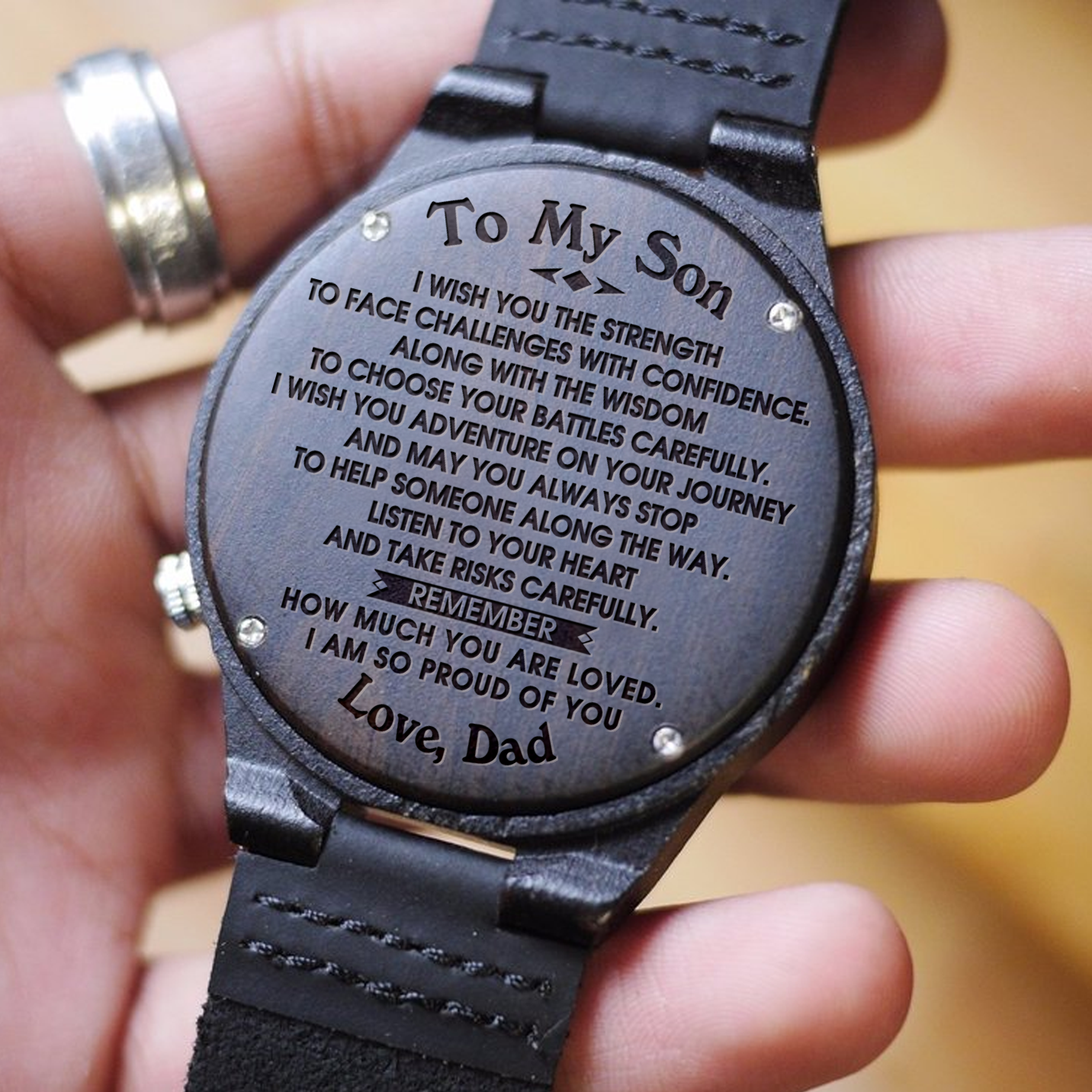SON DAD - I WISH YOU - WOOD WATCH