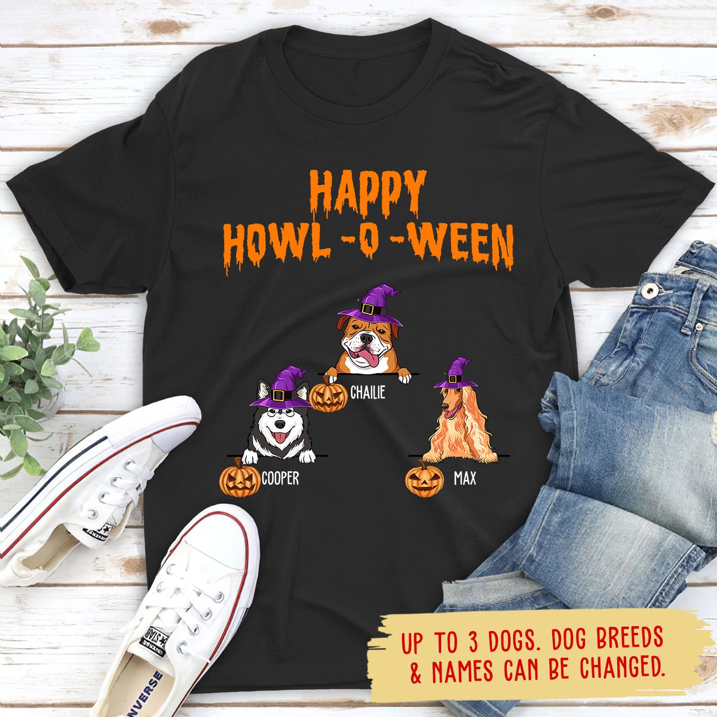 HAPPY HOWL-O-WEEN - T-shirt