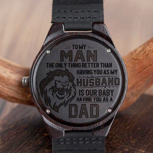 MY MAN VER.2 - HUSBAND DAD - WOOD WATCH