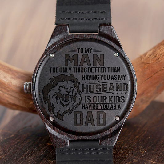 MY MAN VER.1 - HUSBAND DAD - WOOD WATCH