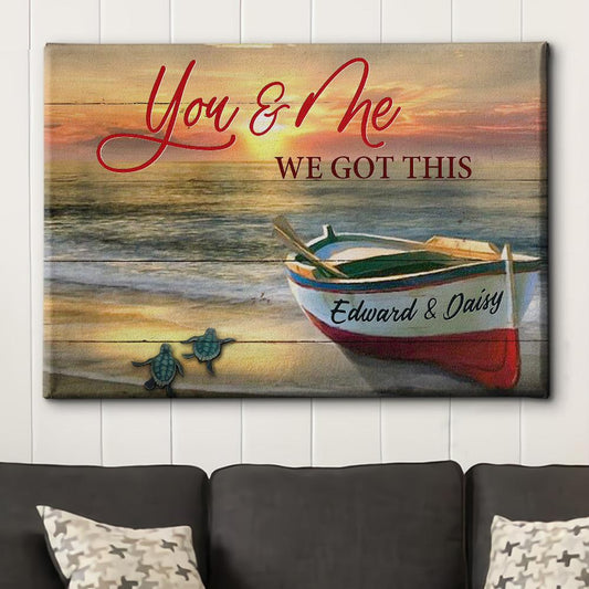 We Got This - Personalized Custom Name Canvas