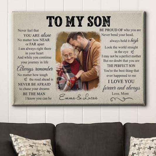 I'm Right There - Personalized Custom Photo Canvas