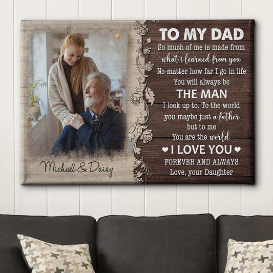 You Are The World - Personalized Custom Photo Canvas