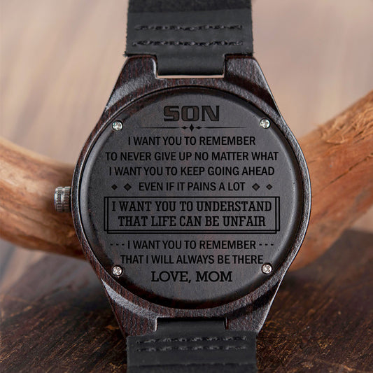 SON MOM - IT PAINS A LOT - WOOD WATCH