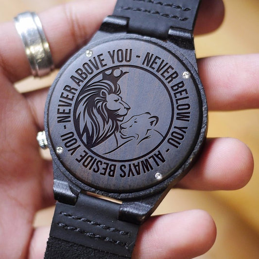 FOR YOUR MAN - ALWAYS BESIDE YOU - WOOD WATCH