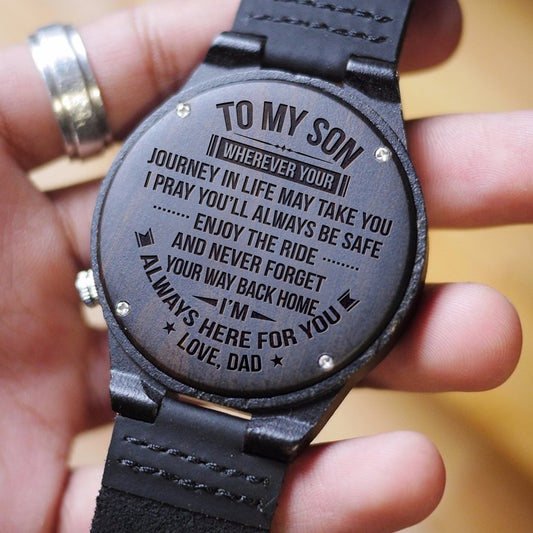 SON DAD - WAY BACK HOME - WOOD WATCH