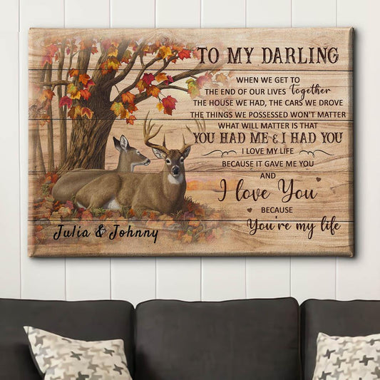 You're My Life - Personalized Custom Name Canvas