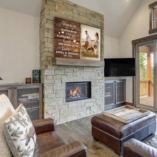 Crazy Loud Love - Personalized Custom Photo Canvas