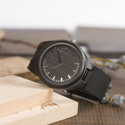SON DAD - RIGHT HERE - WOOD WATCH