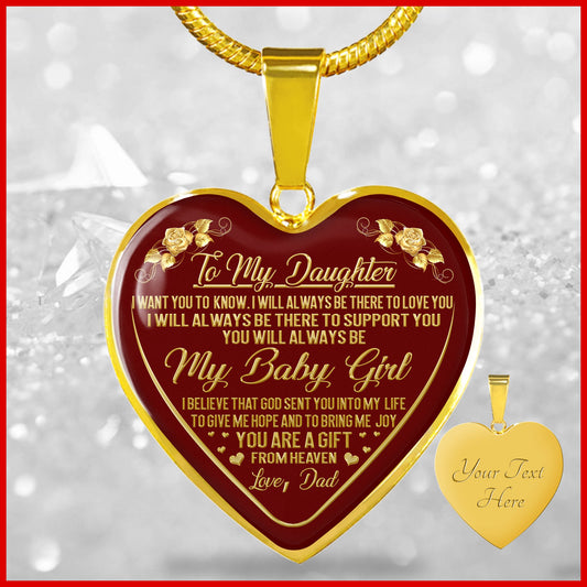 DAUGHTER DAD - GIFT (18K GOLD FINISH)