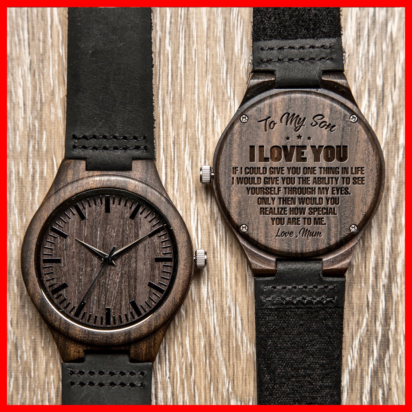 SON MUM - HOW SPECIAL - WOOD WATCH
