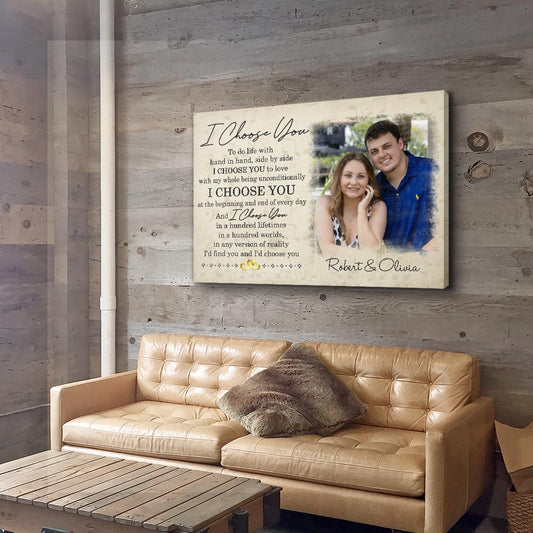 I Choose You 4 - Personalized Custom Photo Canvas
