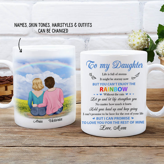 Enjoy The Rainbow - Personalized Custom Coffee Mug