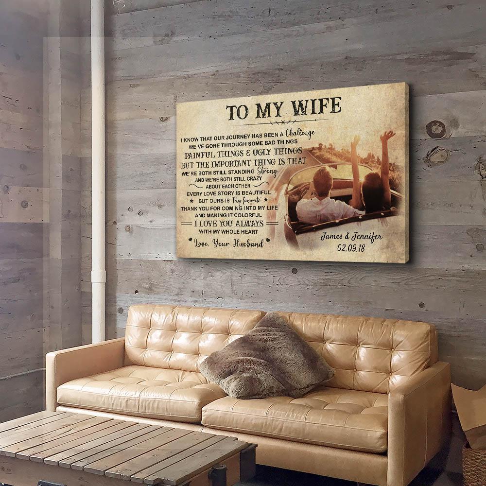 Our Journey Is My Favorite - Personalized Custom Name Canvas